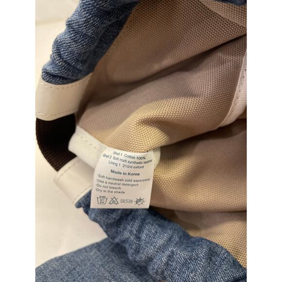 Play Jello Korean Boutique Denim Bunny Backpack White Bottom 12"x7"x6" - Picture 12 of 14